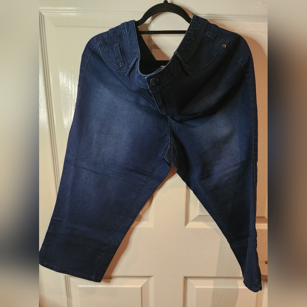 Roz & Ali Blue Straight Jeans Classic Denim
